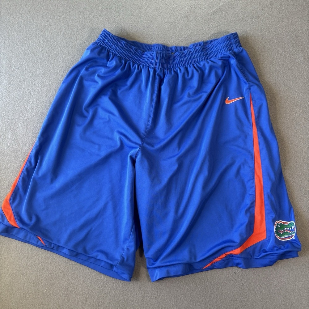Vintage Florida Gators Shorts Mens XL Blue Nike NCAA Basketball Authentic Y2K